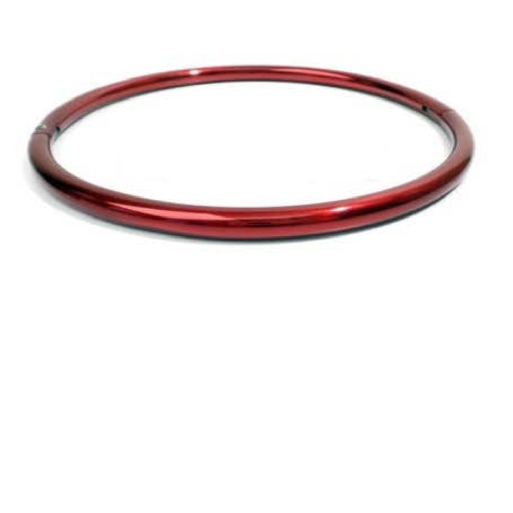 17" Red Eternity Gorean Style BDSM Collar